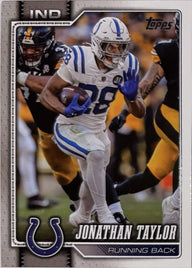 2026 Topps Football #86 Jonathan Taylor – voorkant | Lichcards