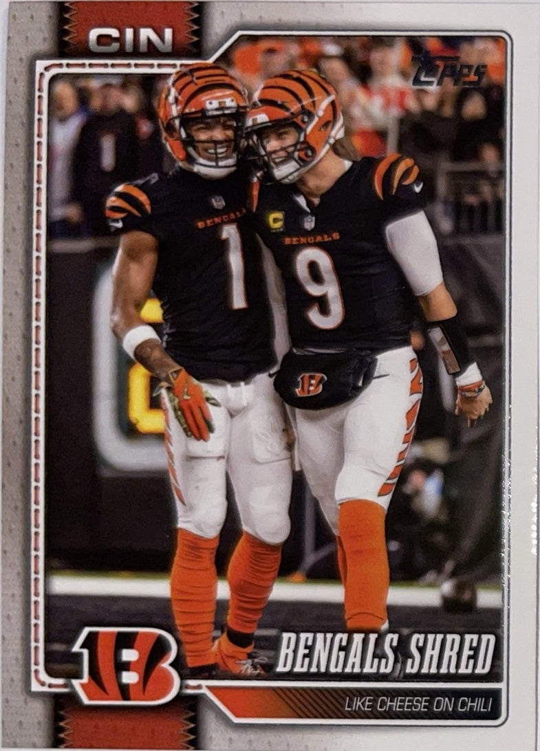 2026 Topps Football #293 Cincinnati Bengals Combo Card – Near Mint – voorkant