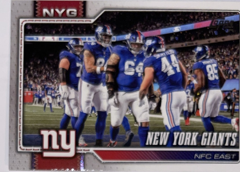 2026 Topps Football #275 New York Giants Team Card – Near Mint – voorkant
