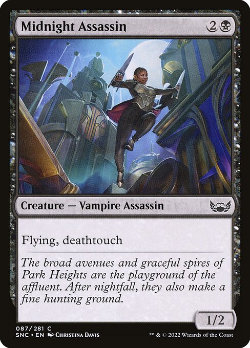Midnight Assassin – Streets of New Capenna (SNC-87) Magic: The Gathering card