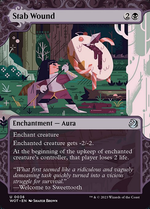Stab Wound – Enchanting Tales (WOT-36) Magic: The Gathering card