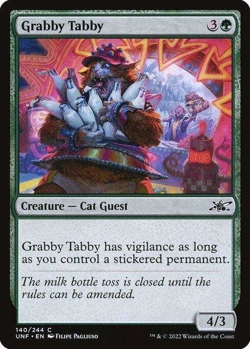 Grabby Tabby – Unfinity (UNF-140) Magic: The Gathering card Hauptbild