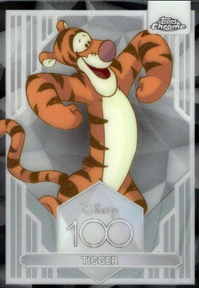 Tigger #42 Base - 2023 Topps Chrome Disney 100 kaart