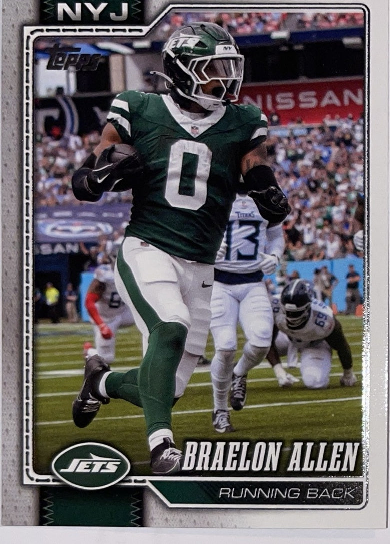 2026 Topps Football #160 Braelon Allen – Near Mint – voorkant