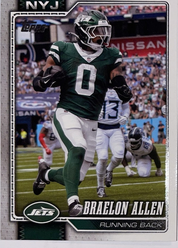 2026 Topps Football #160 Braelon Allen – Near Mint – voorkant