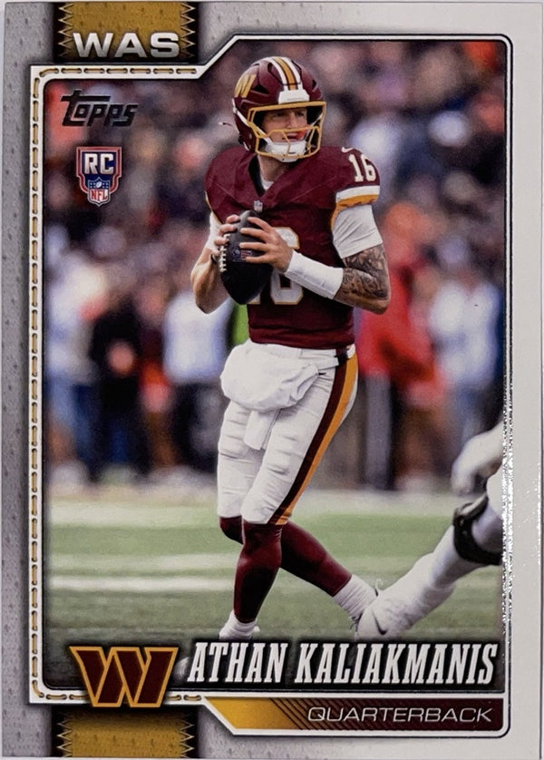 2026 Topps Football #354 Athan Kaliakmanis RC – Near Mint – voorkant