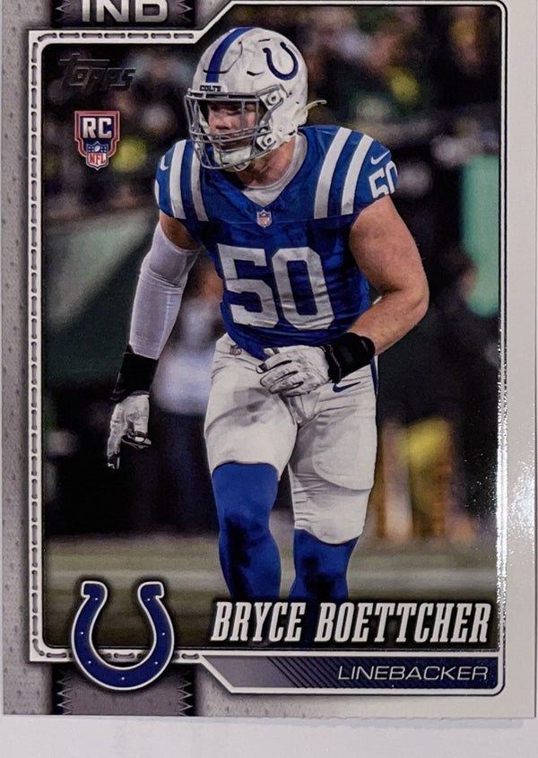2026 Topps Football #371 Bryce Boettcher RC – Near Mint – voorkant