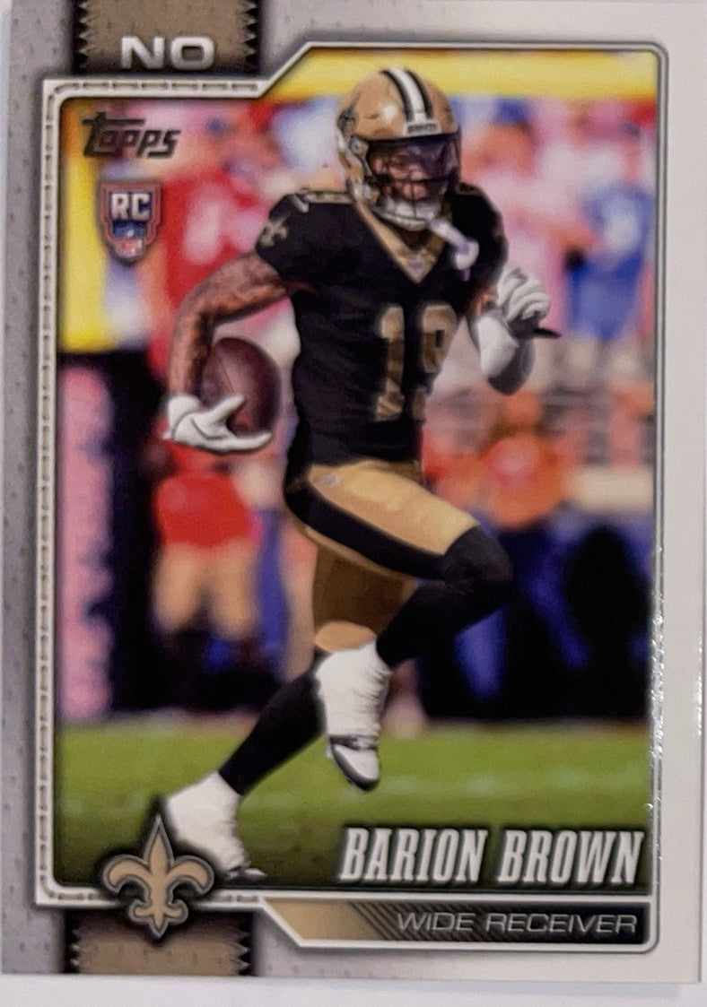 2026 Topps Football #386 Barion Brown RC – Near Mint – voorkant