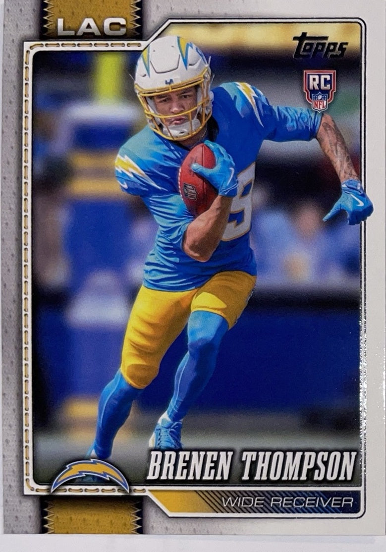 2026 Topps Football #334 Brenen Thompson RC – Near Mint – voorkant