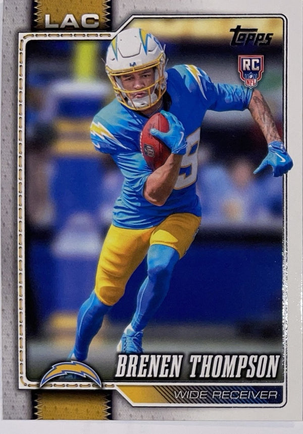 2026 Topps Football #334 Brenen Thompson RC – Near Mint – voorkant