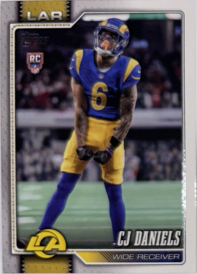 2026 Topps Football #391 CJ Daniels RC – Near Mint – voorkant