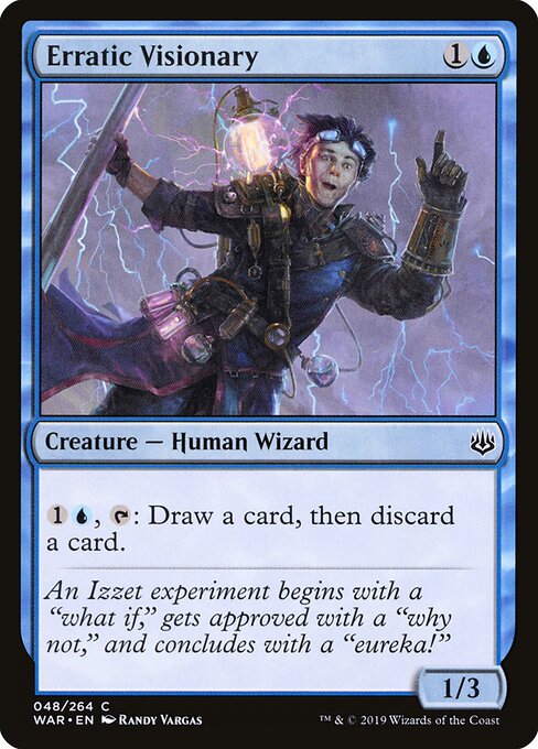 Erratic Visionary – War of the Spark (WAR-48) Magic: The Gathering card | LC-REM-20260804-15150798373196-03188bc3-0ef1-40cd-9c3c-4bb4d806fb92