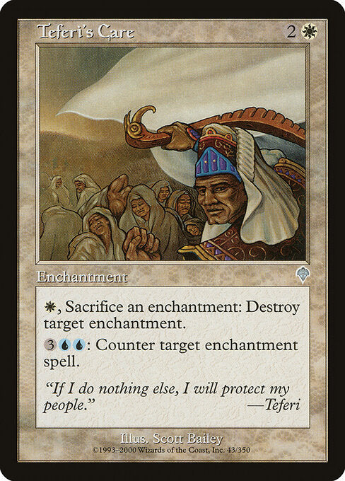 Teferi's Care – Invasion (INV-43) Magic: The Gathering card