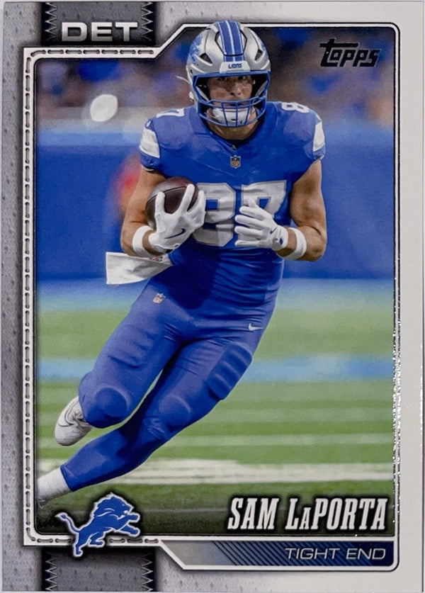 2026 Topps Football #221 Sam LaPorta – Near Mint – voorkant