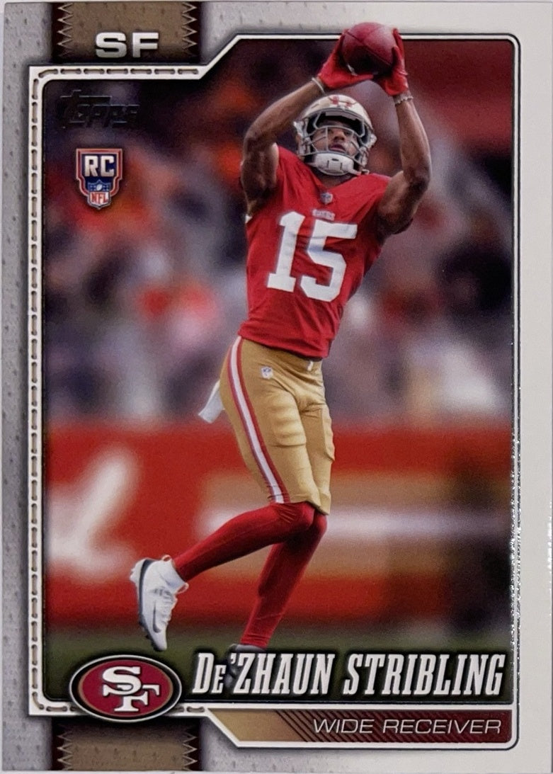 2026 Topps Football #336 De'Zhaun Stribling RC – Near Mint – voorkant