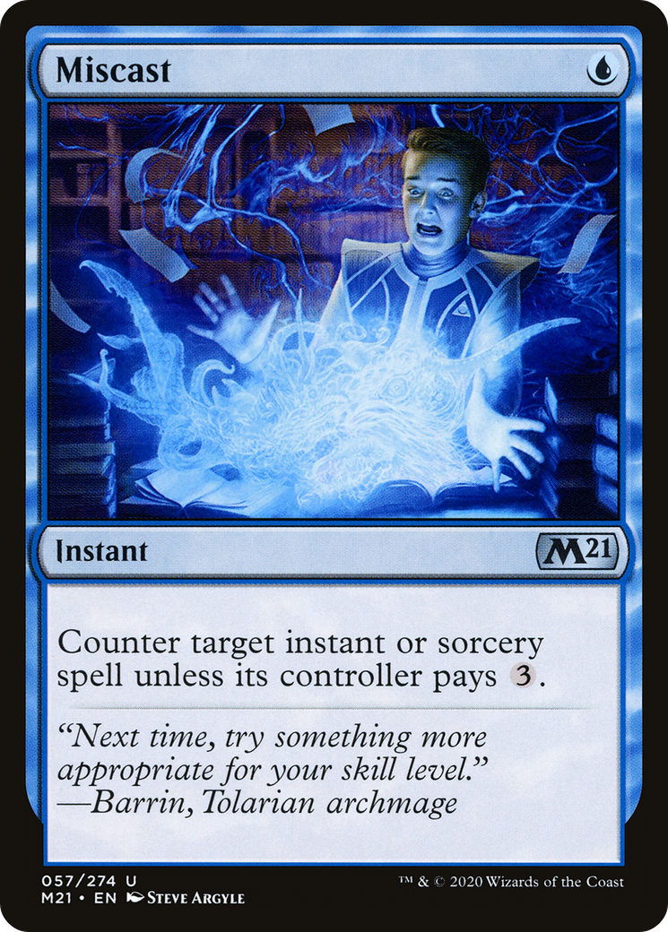Miscast – Core 2021 57 – Magic: The Gathering single card Main image