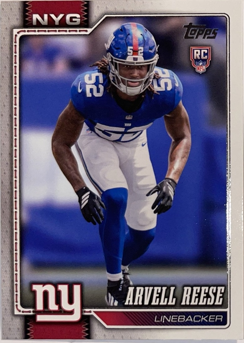 2026 Topps Football #346 Arvell Reese RC – Near Mint – voorkant