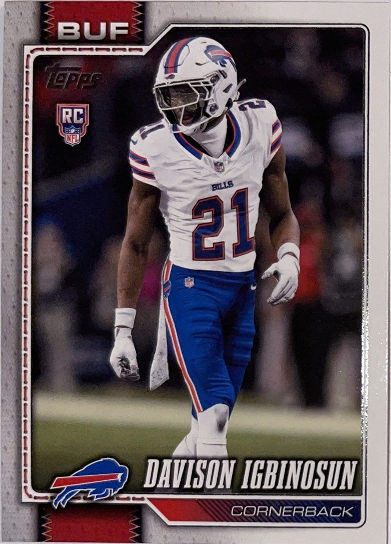 2026 Topps Football #349 Davison Igbinosun RC – Near Mint – voorkant