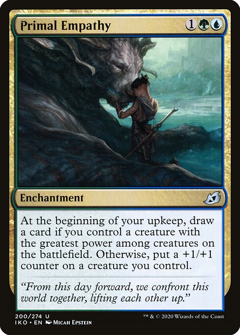 Primal Empathy – Ikoria: Lair of Behemoths (IKO-200) Magic: The Gathering card