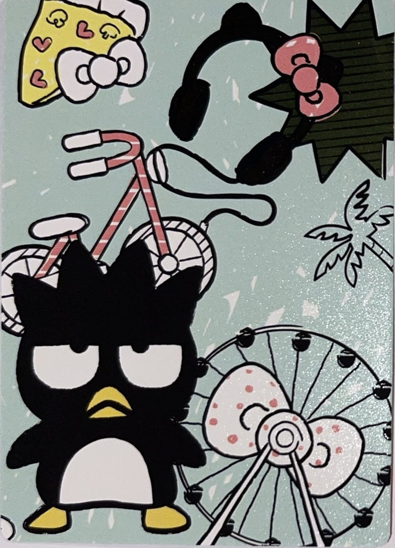 2026 Panini Hello Kitty & Friends: Fun Together! #56 Badtz-Maru – Travel and Fun – Near Mint – voorkant