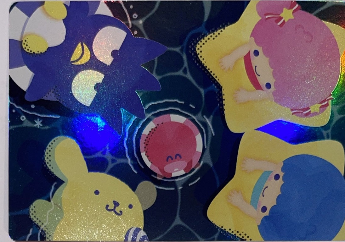 2026 Panini Hello Kitty & Friends: Fun Together! #46 Hello Kitty & Friends – Let's Dance! Rainbow – Near Mint – voorkant Hoofdafbeelding