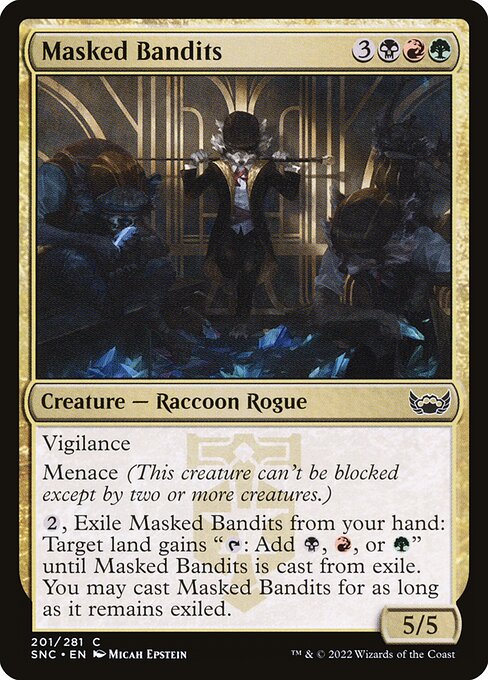 Masked Bandits – Streets of New Capenna (SNC-201) Magic: The Gathering card