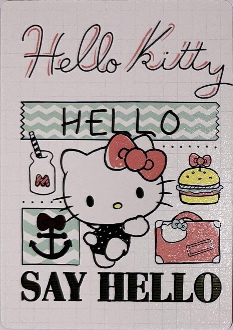 2026 Panini Hello Kitty & Friends: Fun Together! #63 Hello Kitty – Travel and Fun – Near Mint – voorkant