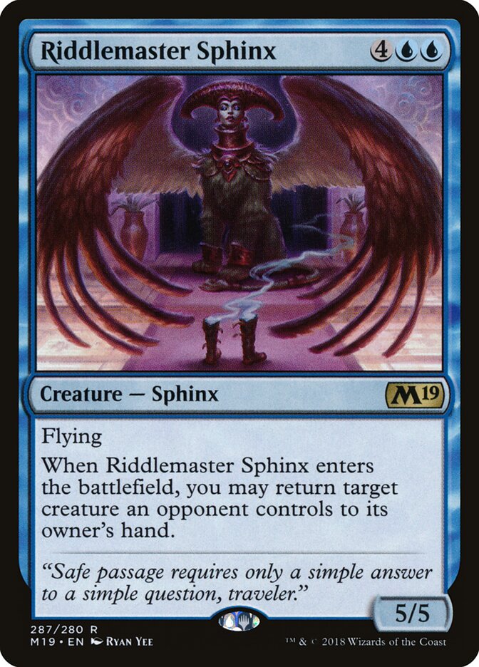Riddlemaster Sphinx - Core 2019 (Rare) [M19-287] Hoofdafbeelding