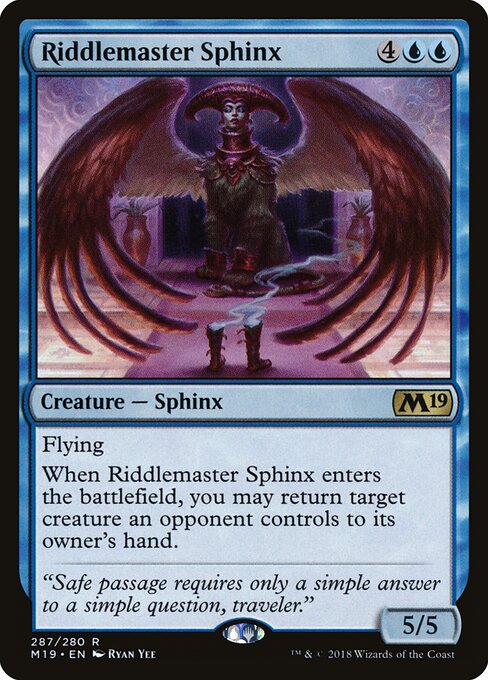 Riddlemaster Sphinx – Core 2019 (M19-287) Magic: The Gathering card