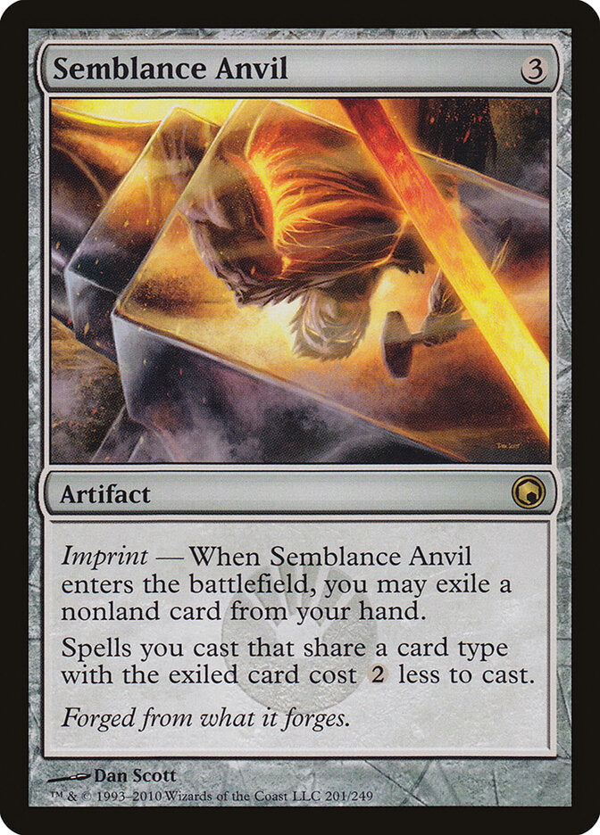 Magic-kaart Semblance Anvil SOM-201 uit Scars of Mirrodin (Rare) Image principale du produit