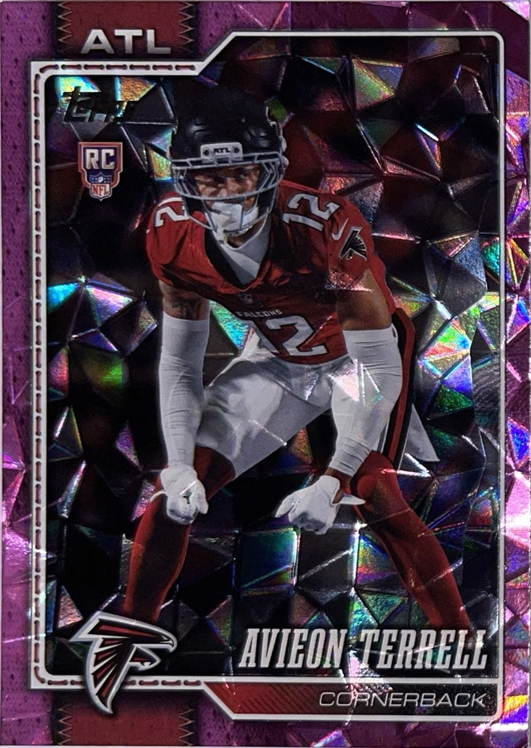 2026 Topps Football #379 Avieon Terrell RC Diamante Foil – Near Mint – voorkant