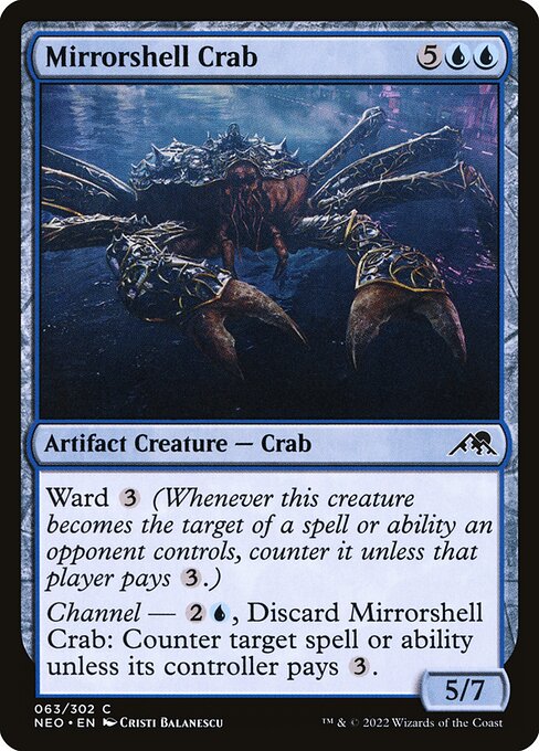 Mirrorshell Crab – Kamigawa: Neon Dynasty (NEO-63) Magic: The Gathering card | LC-REM-20260804-15608873746764-0394c8df-2e8a-4477-93b7-569934d7b936 Main image