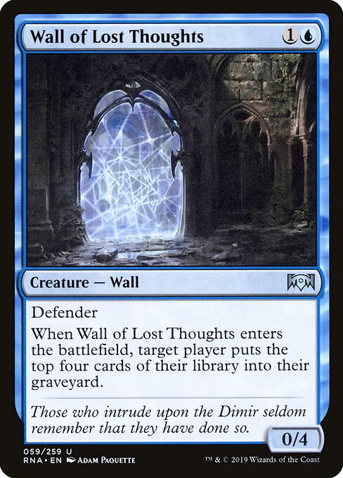 Wall of Lost Thoughts – Ravnica Allegiance (RNA-59) Magic: The Gathering card | LC-REM-20260804-15150892613964-03a0a627-ea7a-48bb-bf30-60b2677dd8ae
