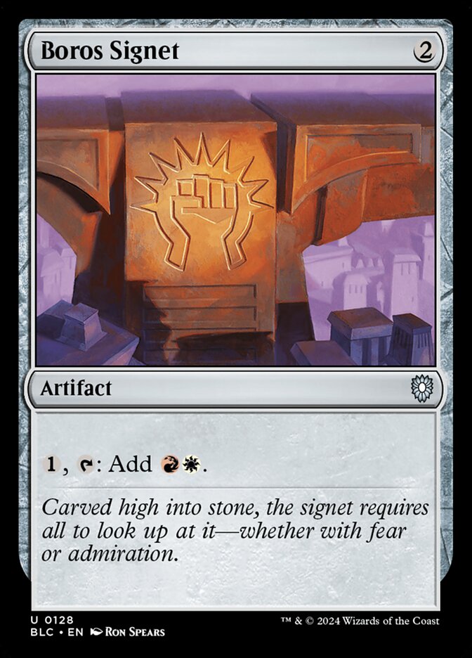 Boros Signet - Commander: Bloomburrow (Uncommon) [BLC-128]