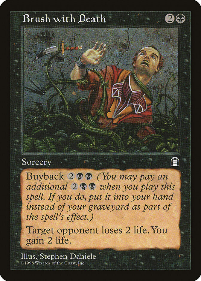 Magic-kaart Brush with Death STH-52 uit Stronghold (Common)
