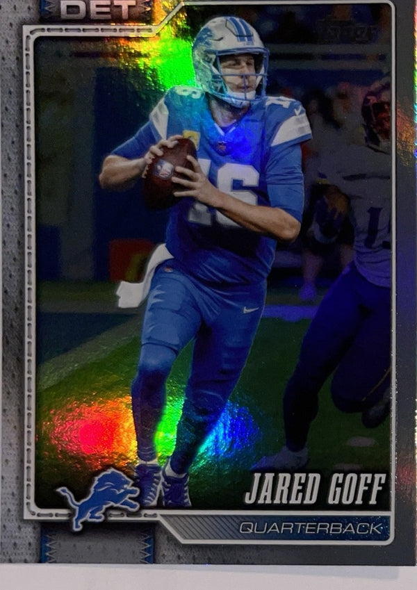 2026 Topps Football #68 Jared Goff Diamante Foil – Near Mint – voorkant