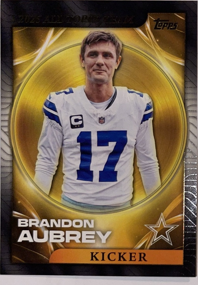 2026 Topps Football 2025 All Topps Team #25ATT-7 Brandon Aubrey – Near Mint – voorkant