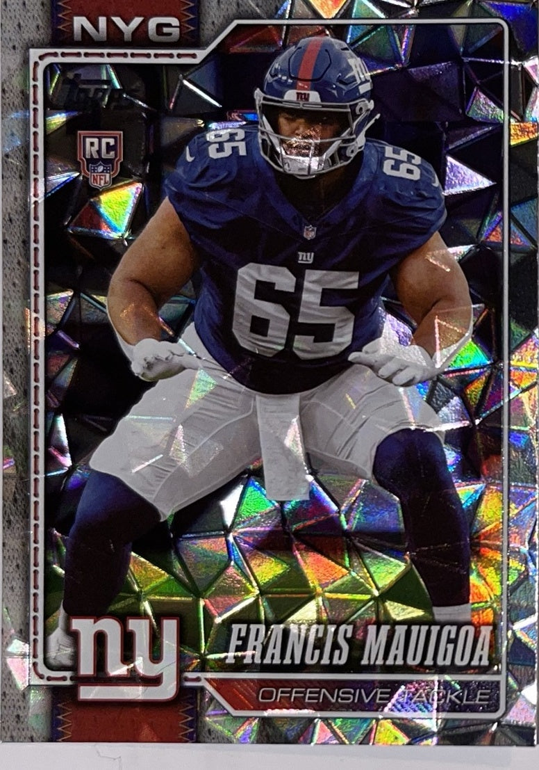 2026 Topps Football #373 Francis Mauigoa RC Diamante Foil – Near Mint – voorkant