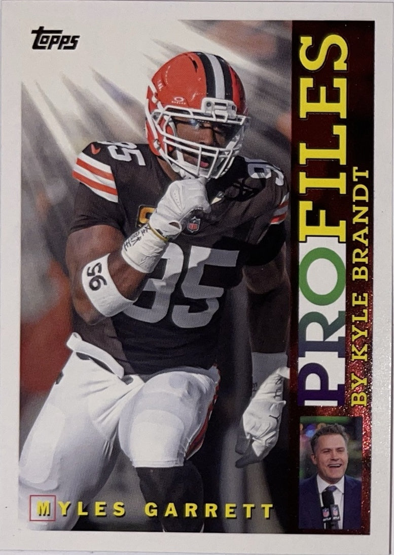 2026 Topps Football Topps Profiles #TP-9 Myles Garrett – Near Mint – voorkant