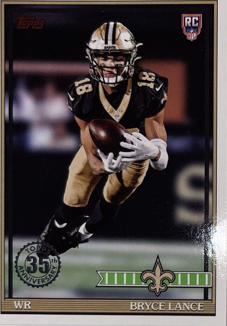 2026 Topps Football 1991 Topps Rookies Football #91TR-32 Bryce Lance RC – Near Mint – voorkant