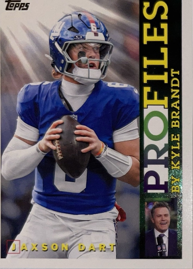 2026 Topps Football Topps Profiles #TP-24 Jaxson Dart – Near Mint – voorkant