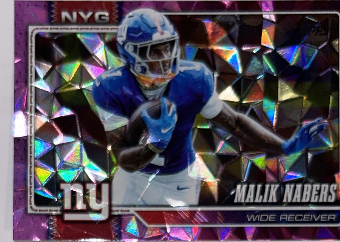 2026 Topps Football #153 Malik Nabers Diamante Foil – Near Mint – voorkant