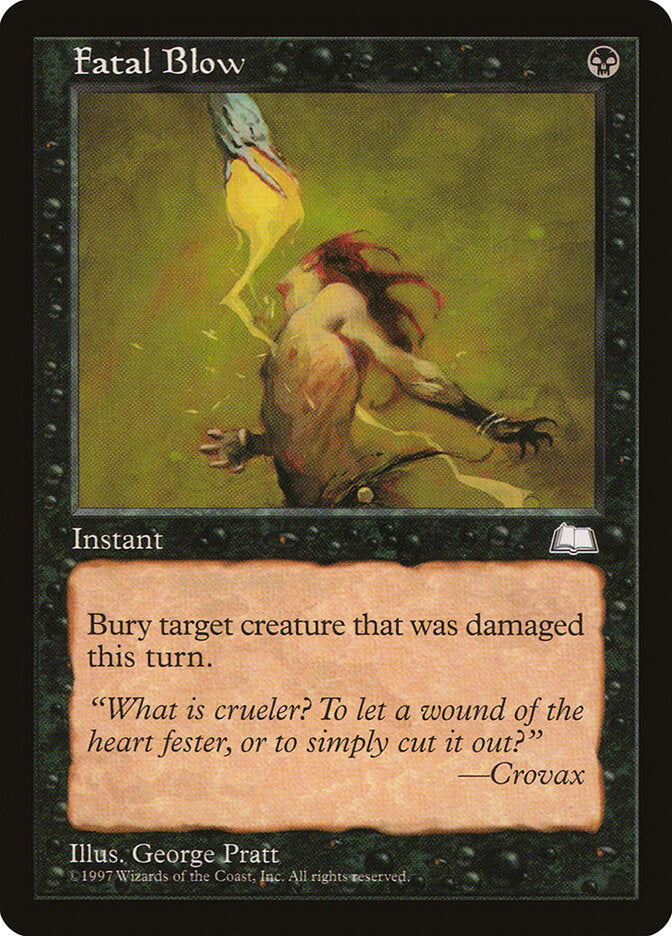 Magic-kaart Fatal Blow WTH-67 uit Weatherlight (Common)