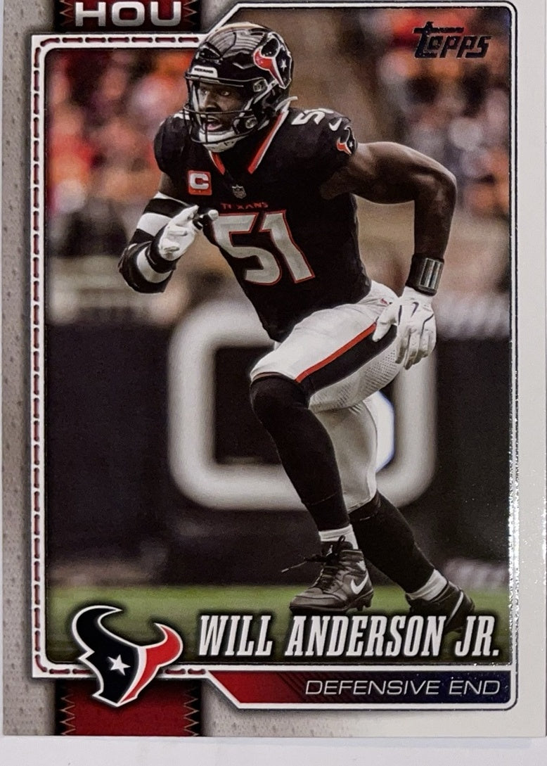 2026 Topps Football #82 Will Anderson Jr. – Near Mint – voorkant