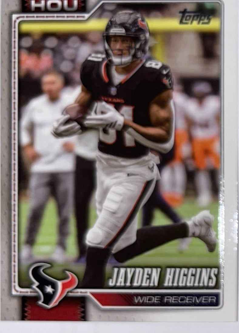 2026 Topps Football #79 Jayden Higgins – Near Mint – voorkant