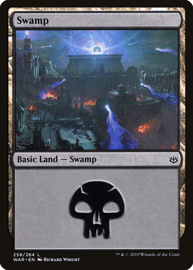 Swamp (V.3) - War of the Spark (Land) [WAR-258]
