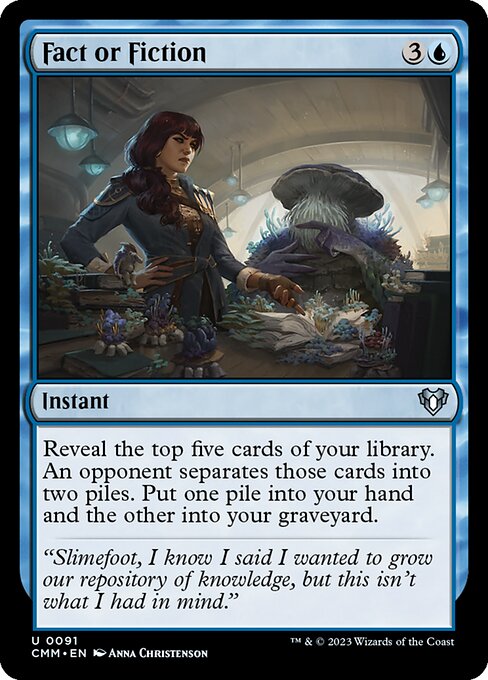 Fact or Fiction – Commander Masters (CMM-91) Magic: The Gathering card Main image