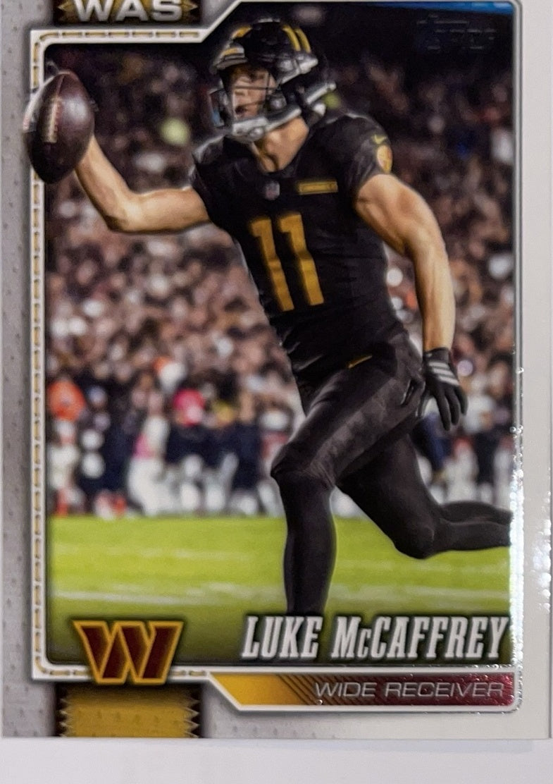 2026 Topps Football #198 Luke McCaffrey – Near Mint – voorkant
