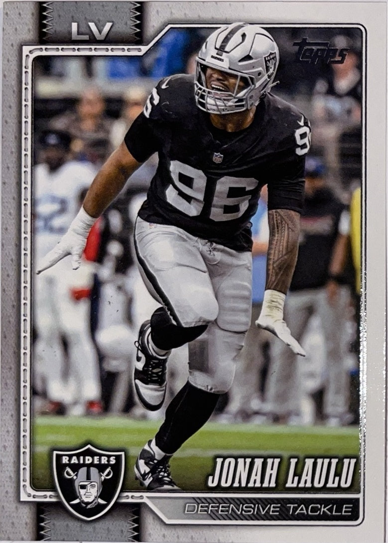 2026 Topps Football #235 Jonah Laulu – Near Mint – voorkant