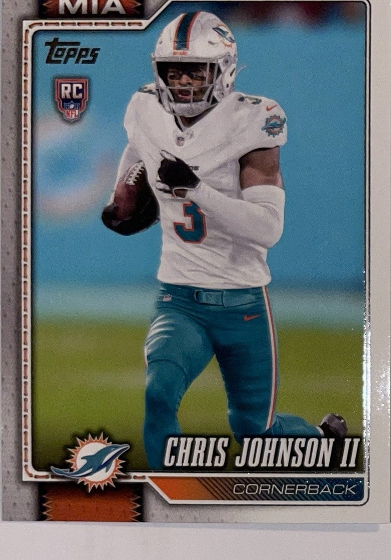 2026 Topps Football #356 Chris Johnson II RC – voorkant | Lichcards Hoofdafbeelding